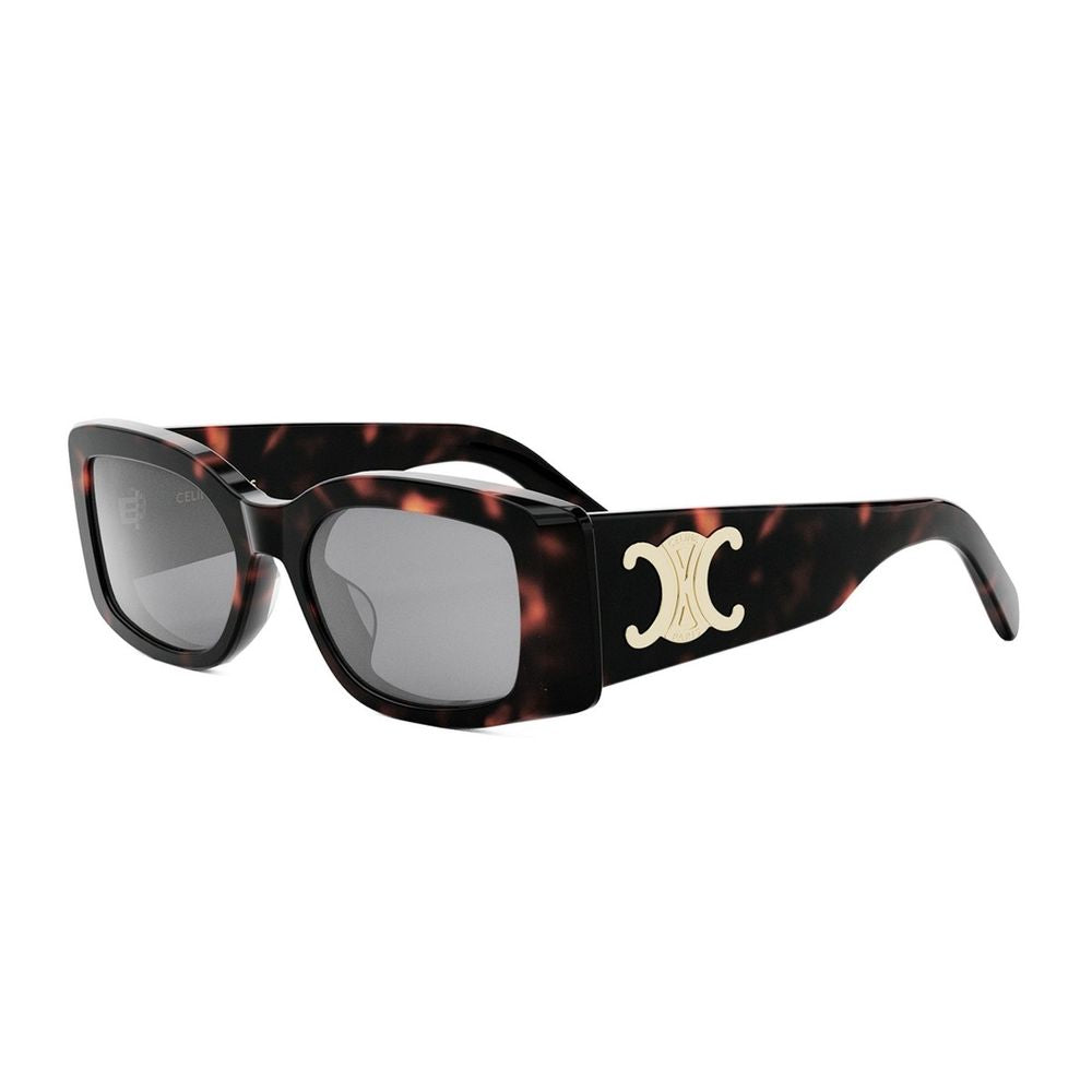 Triomphe Oversized Rectangular Acetate Sunglasses