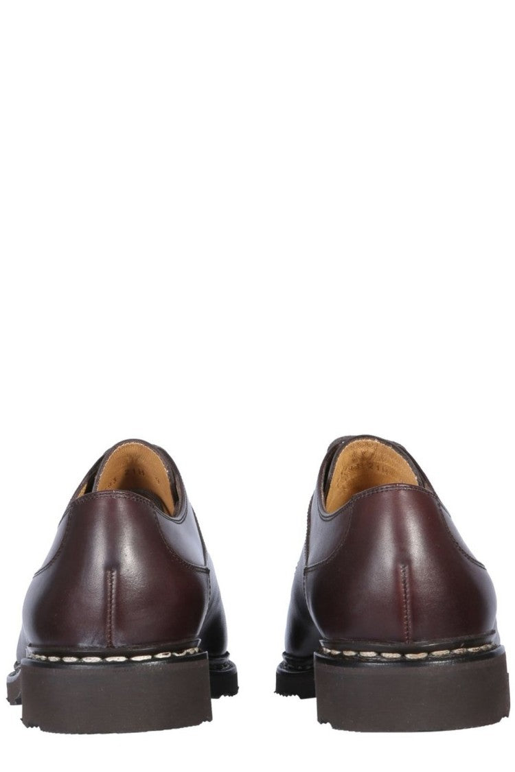 Classic Brown Calf Leather Lace-Up Dress Shoes