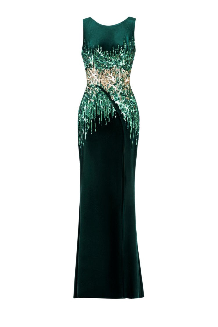 Sequin Velvet Dress