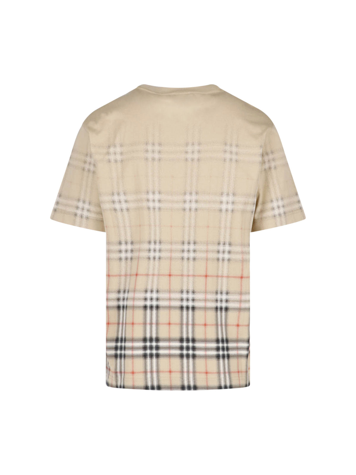 Beige Classic Silhouette Cotton T-Shirt