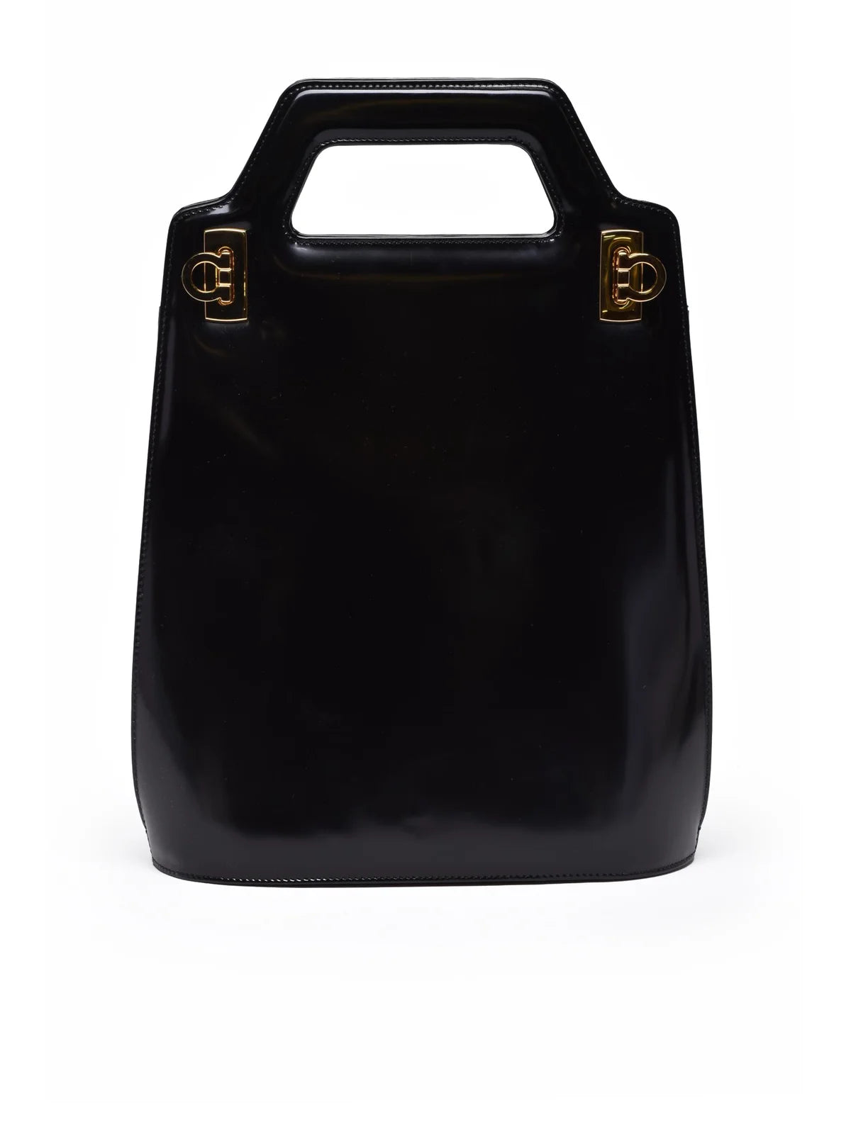 Wanda Hand Bag Leather - Black