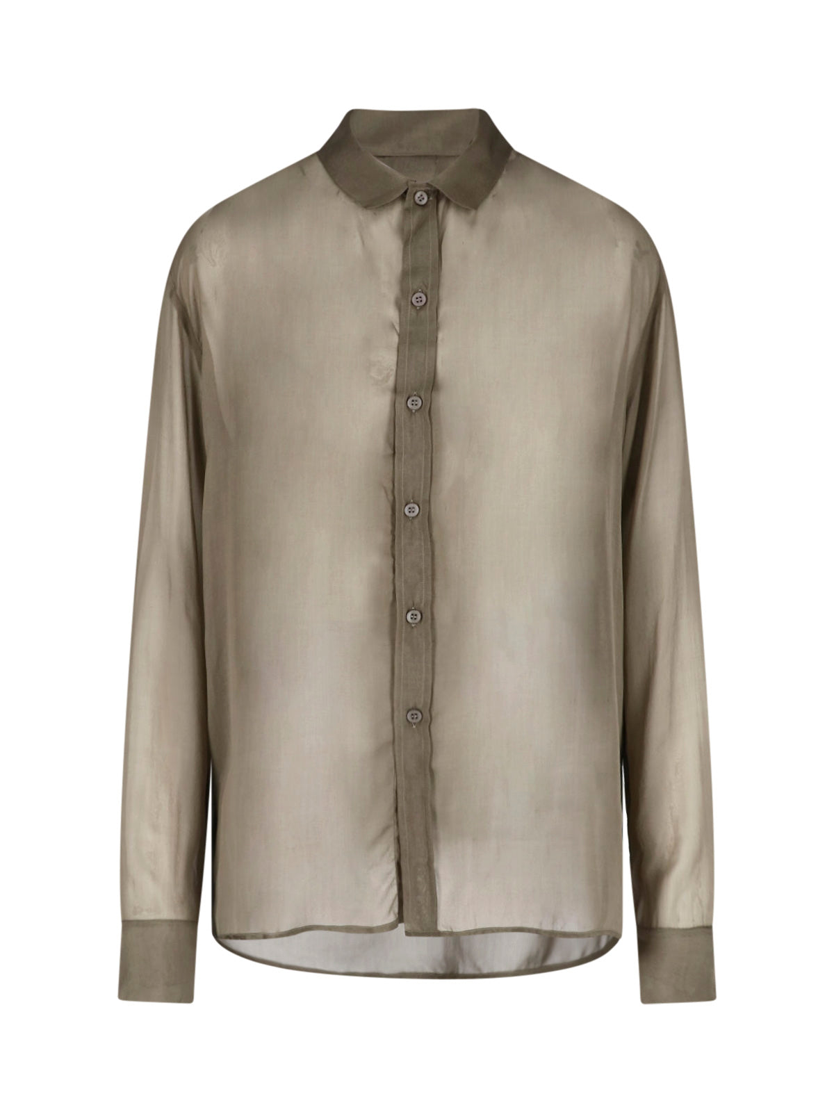 Semi-Sheer Long-Sleeved Shirt