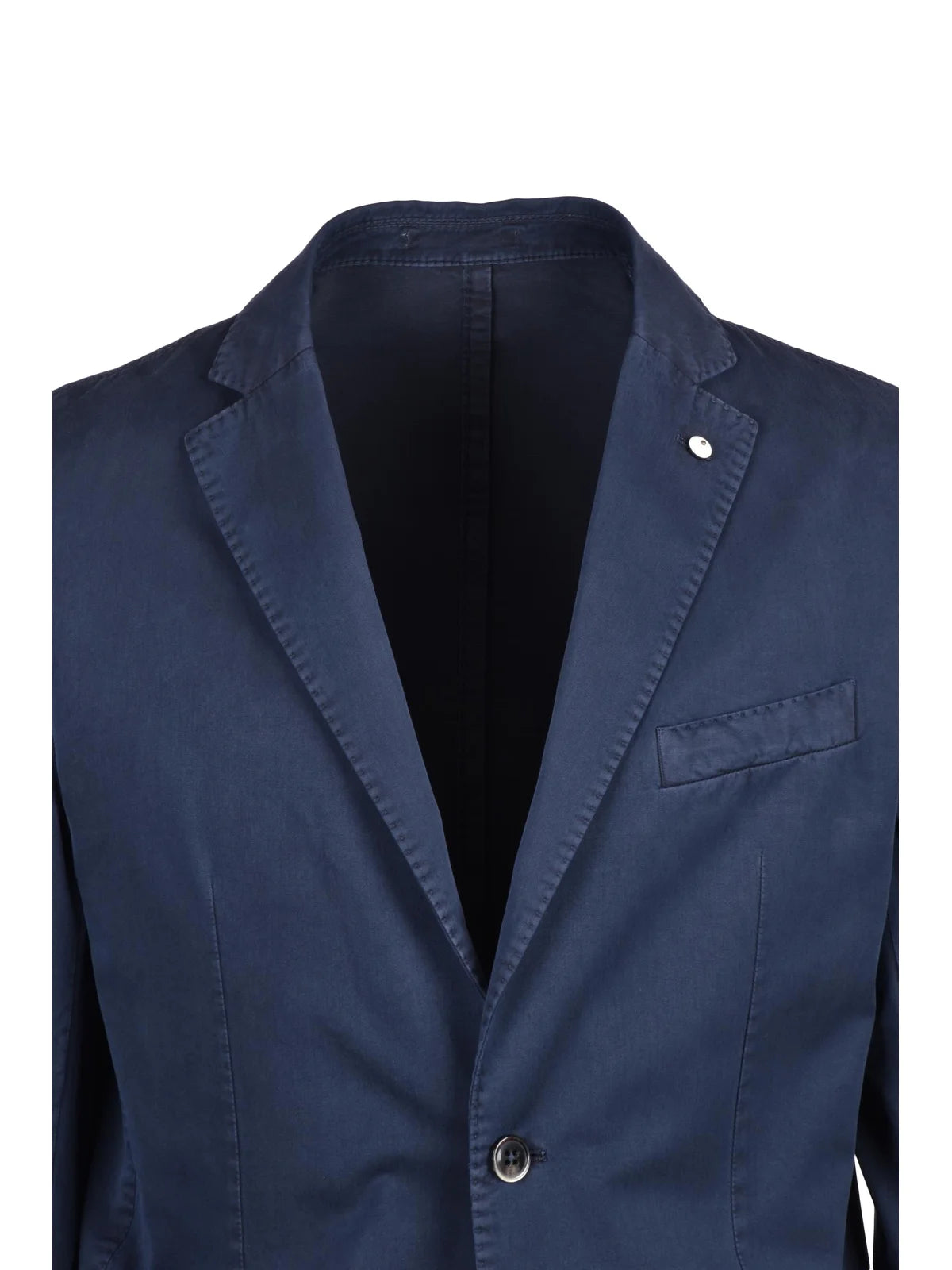 Cotton Silk Blazer - Blue