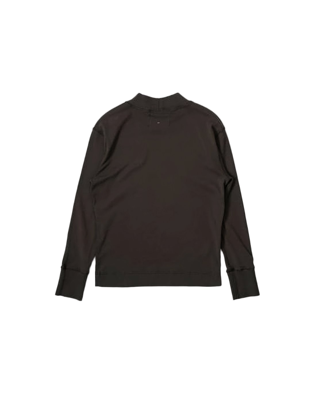 Fitted Long-Sleeved Turtleneck Top in Organic Cotton