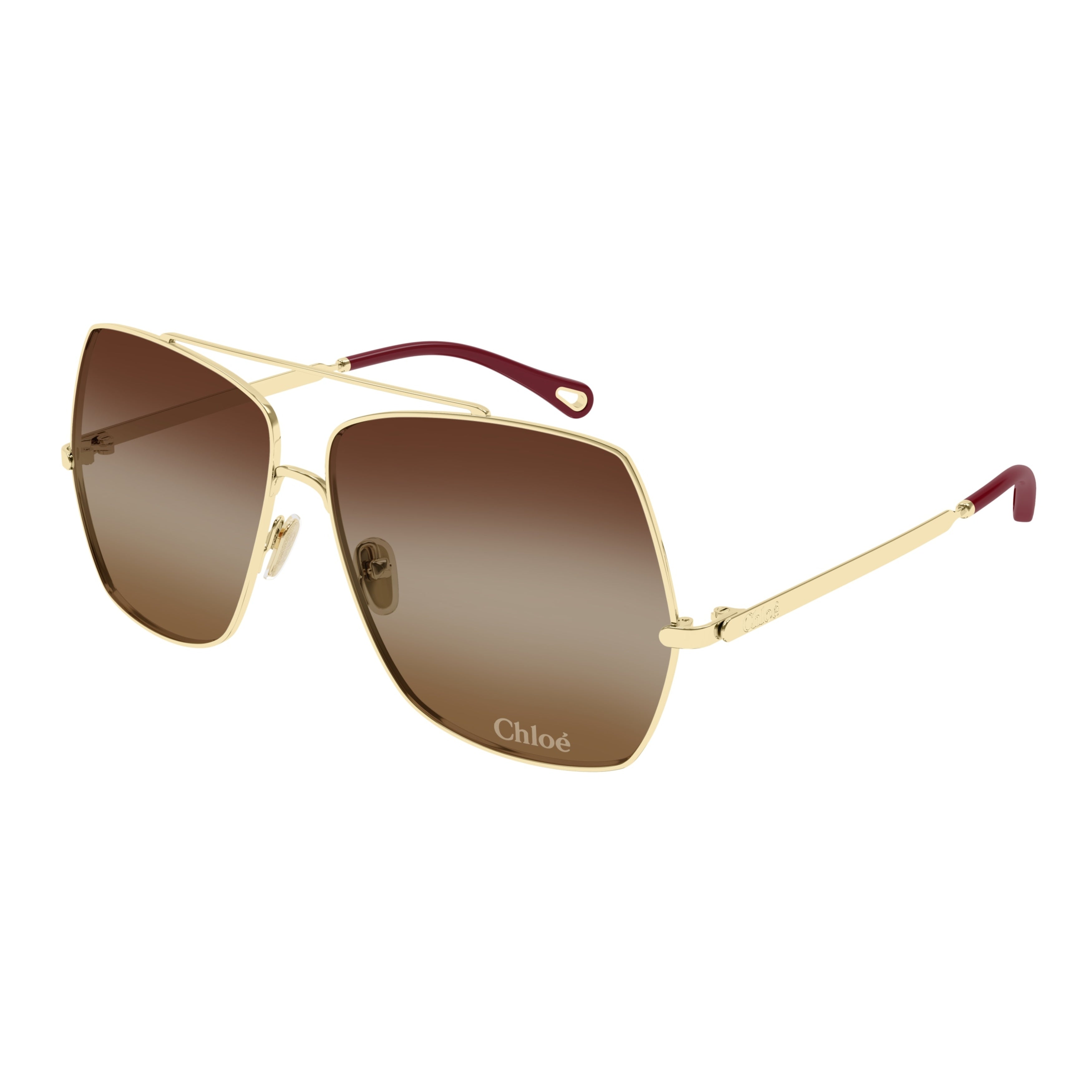 Metal Frame Sunglasses with Gold Finish