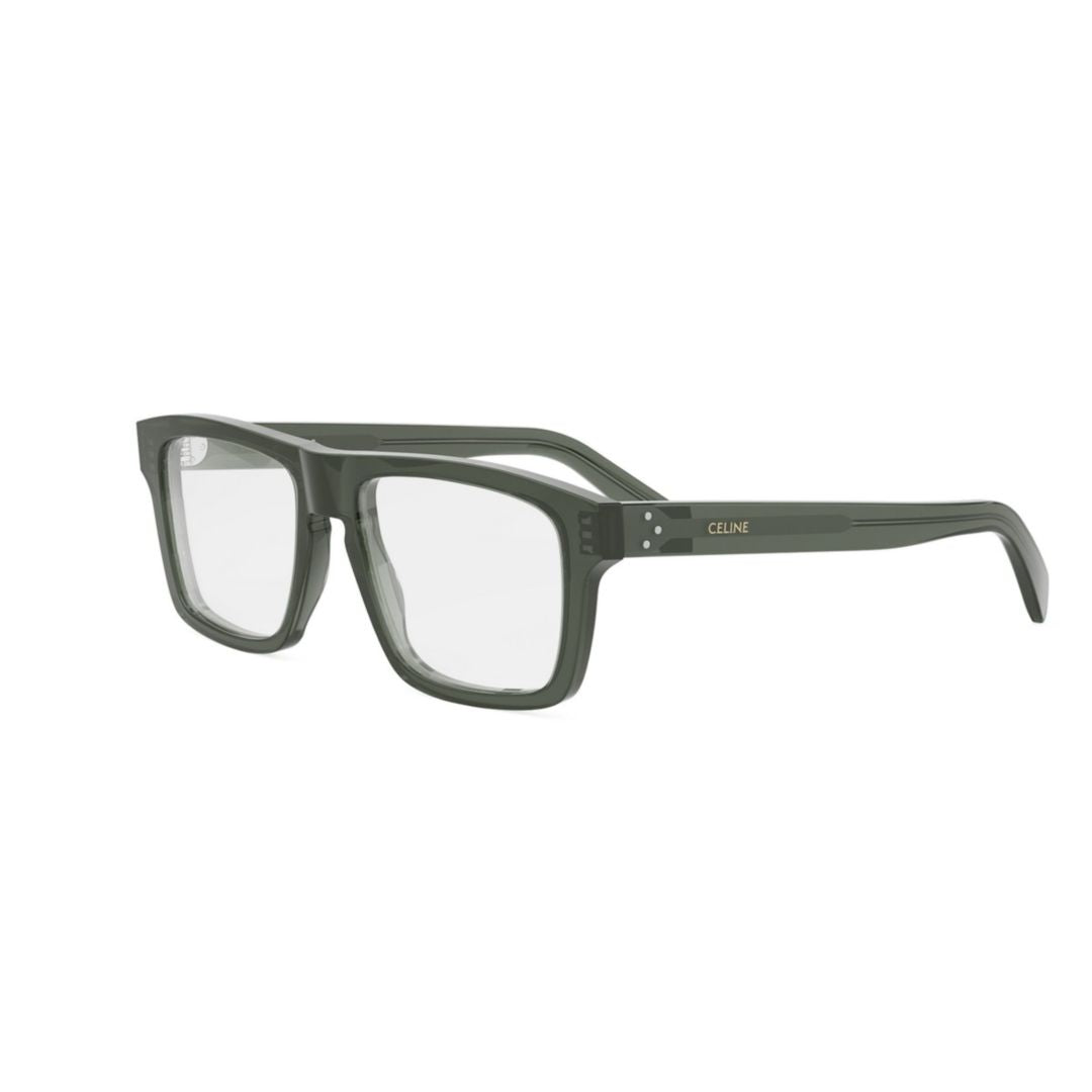 Cl50160i Bold Rectangular Green Eyeglasses