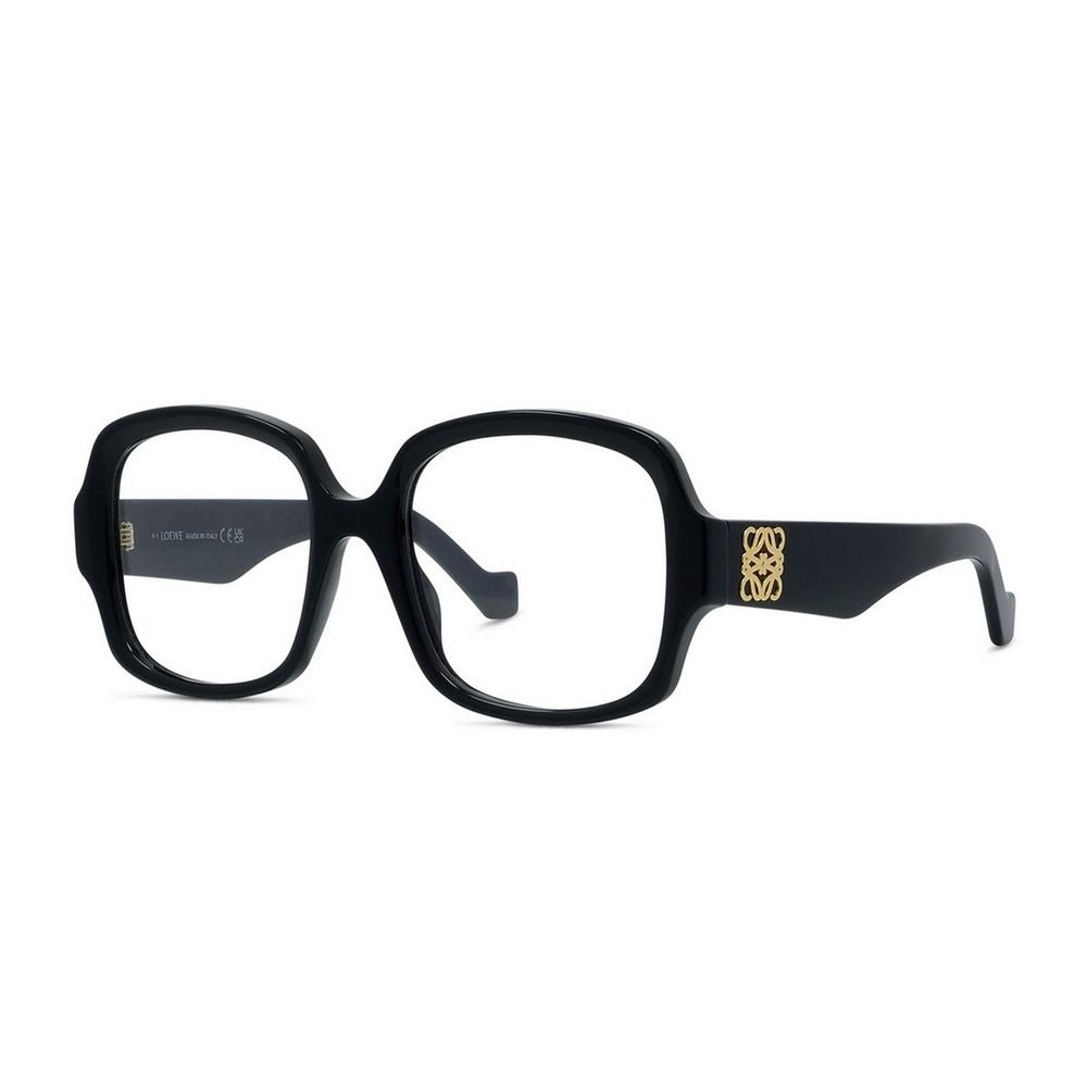 Anagram Oversized Square Eyeglasses With Beveled Edges