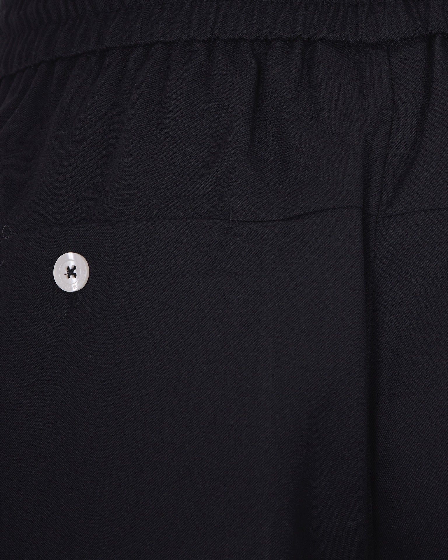 Cropped Trousers With Drawstring