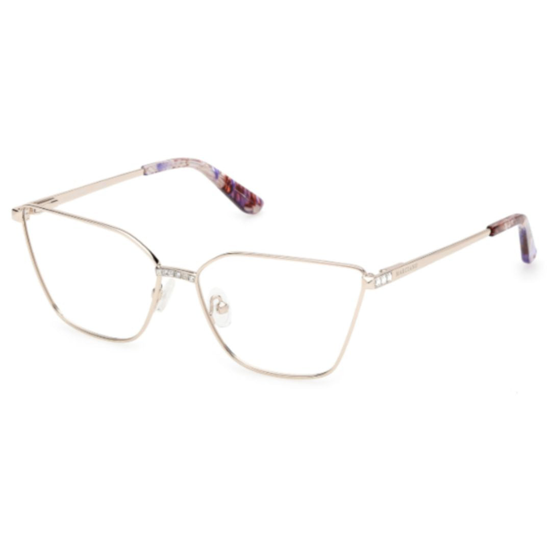 Gm50030 Angular Gold Metal Frames with Marbled Accents