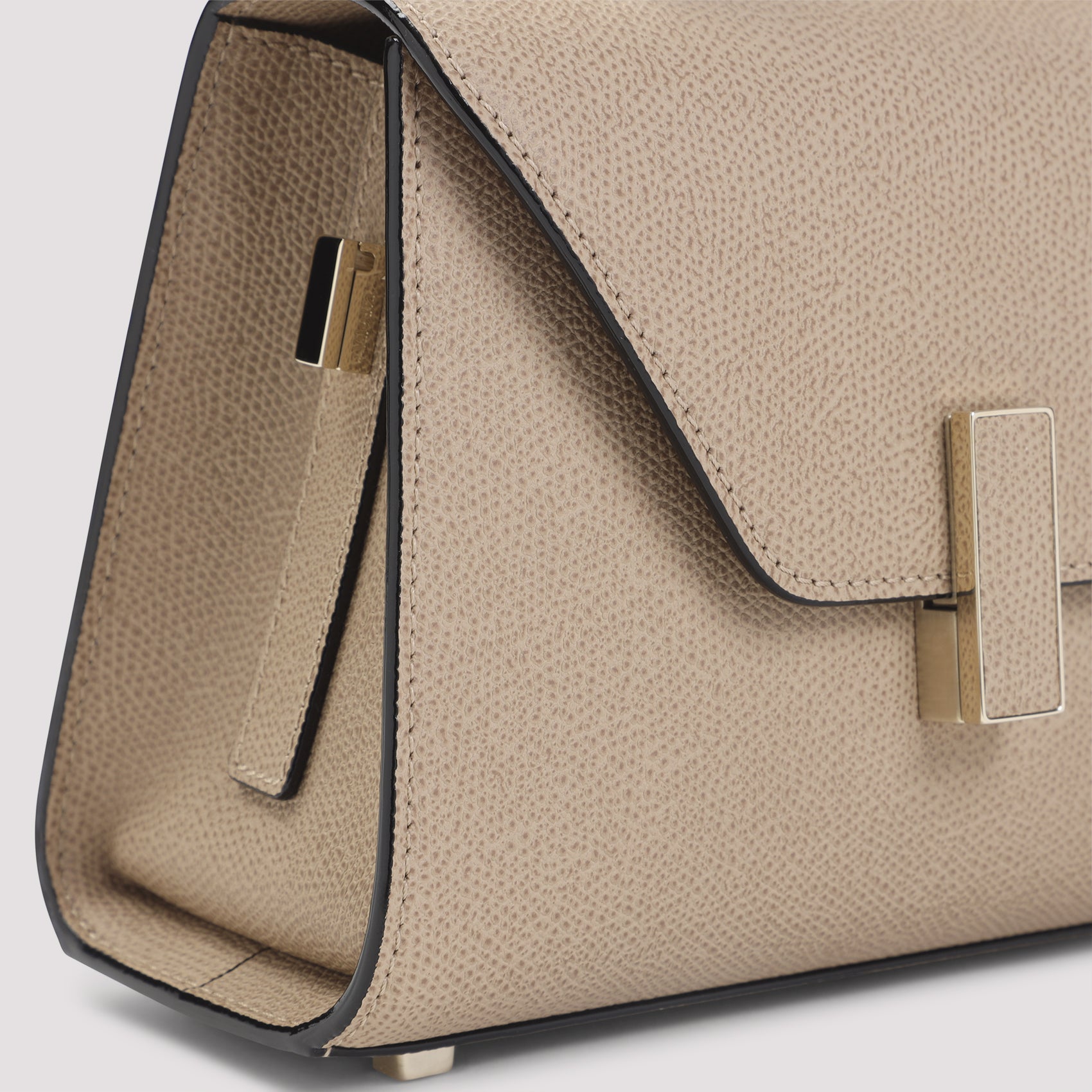Beige Cachemire Leather Micro Crossbody Bag