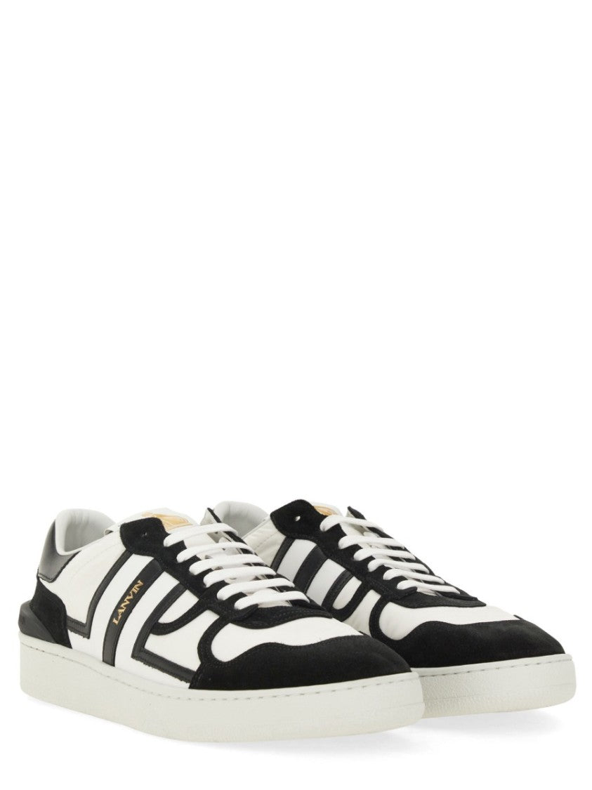 "Clay" Calf Leather Accents Sneakers