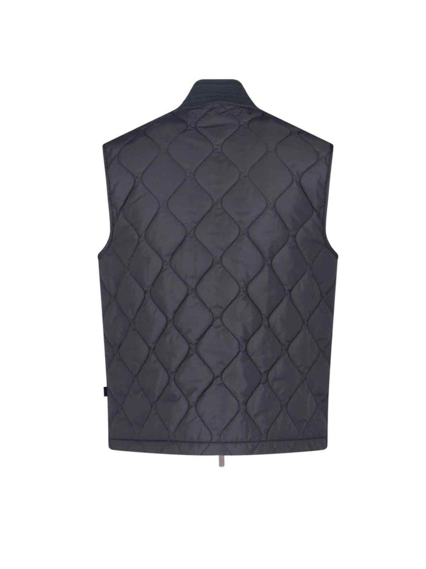 Structured Black Jacket With High Collar And Minimalist Design