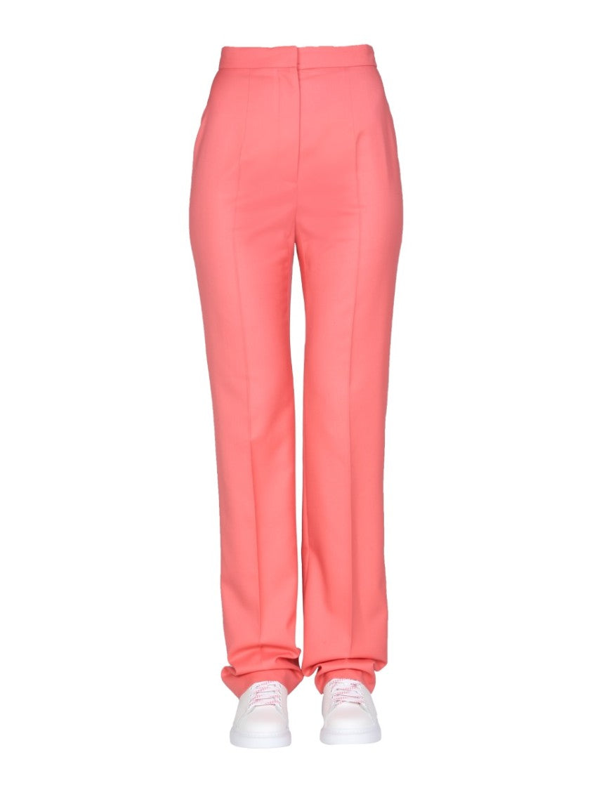 Tailored Pink Straight Leg Trousers