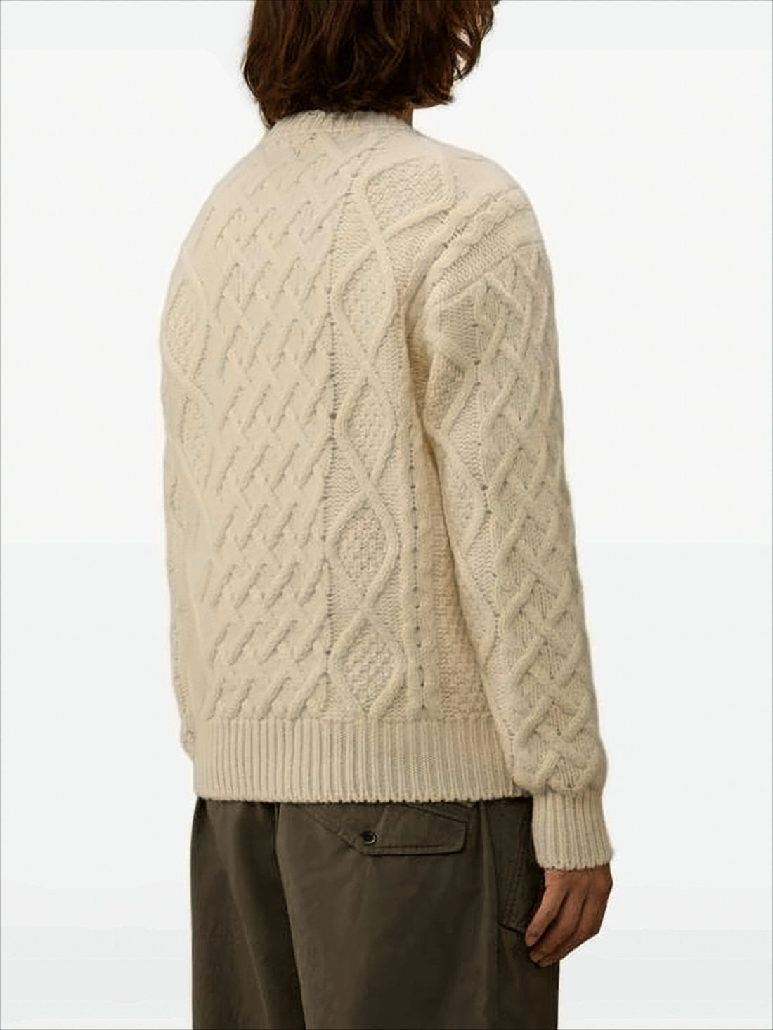 Textured Knit Sweater with Embroidered Logo Detail