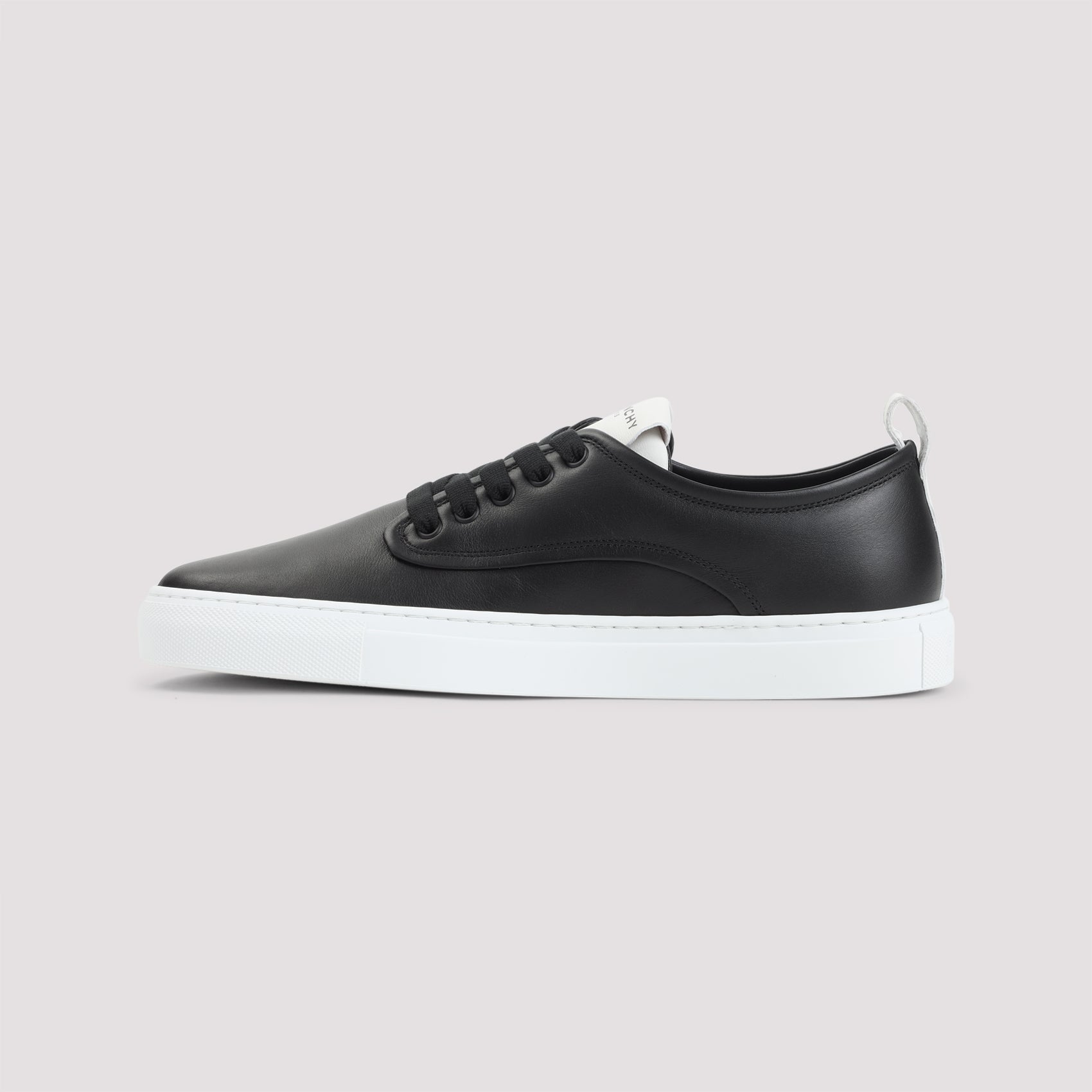 Calf Leather Sneakers with Contrasting Sole