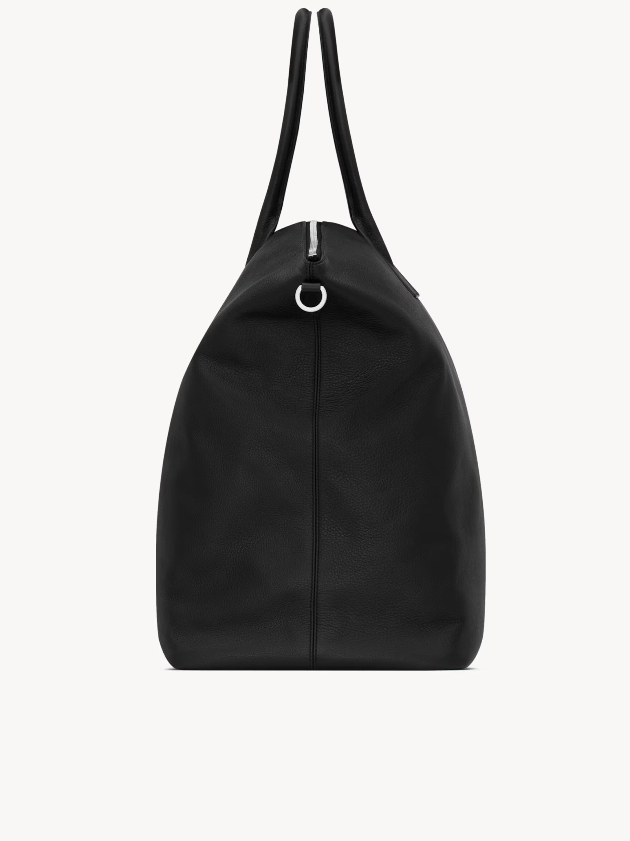 Black Bowling Rectangular Leather Duffle