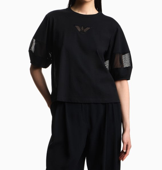 Supima Cotton Mesh Insert Jersey T-Shirt
