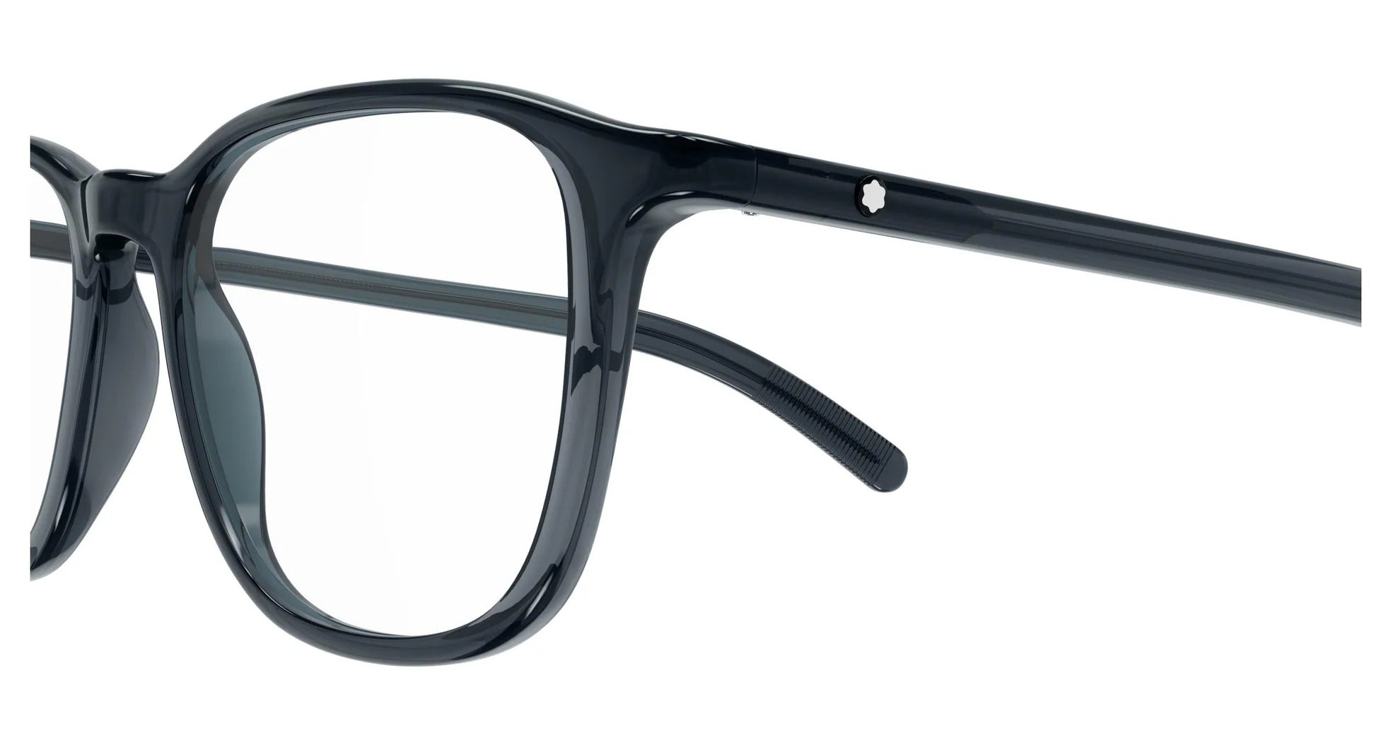 Eyeglasses Montblanc MB0386O 002 grey grey transparent 52/17/145