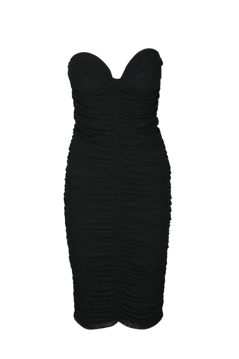 Draped Dress - Black