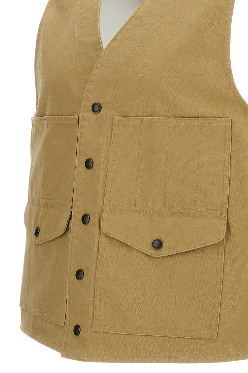 Brown Cotton Sports Vest