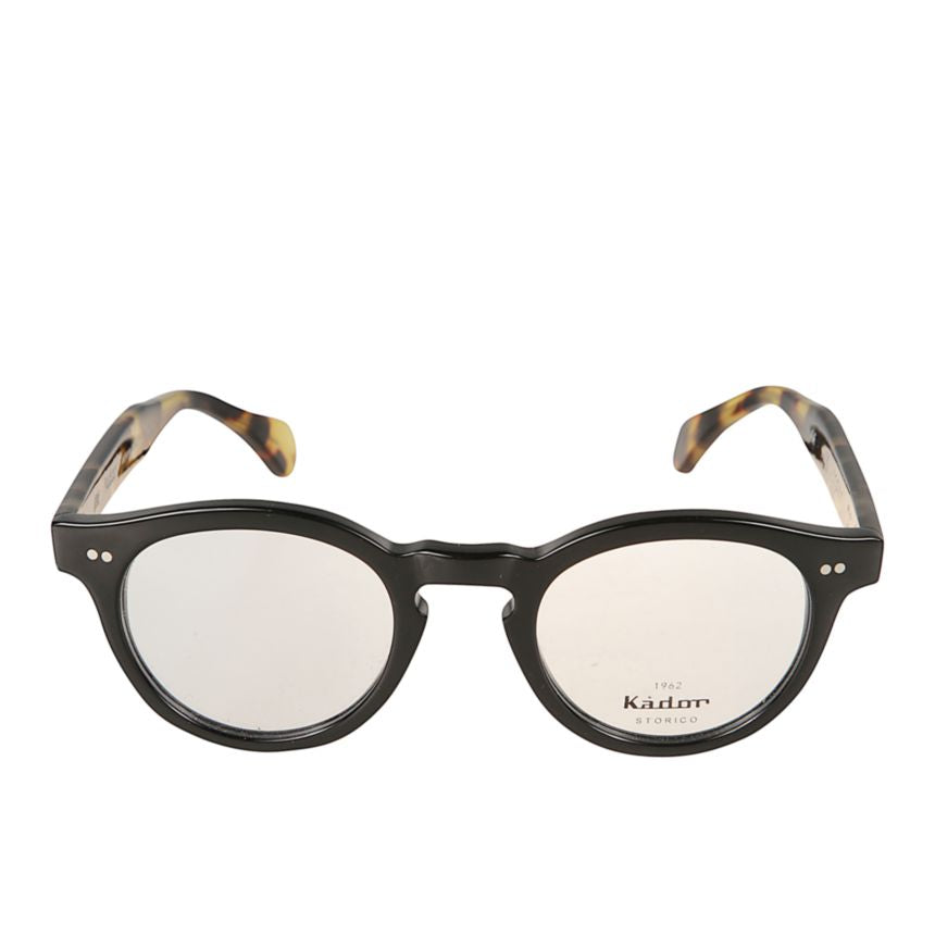 Tony Rounded Frame Sunglasses with Tortoiseshell Temples