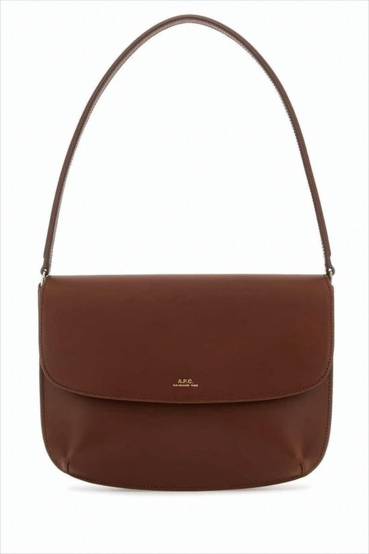 Structured Cow Leather Shoulder Bag