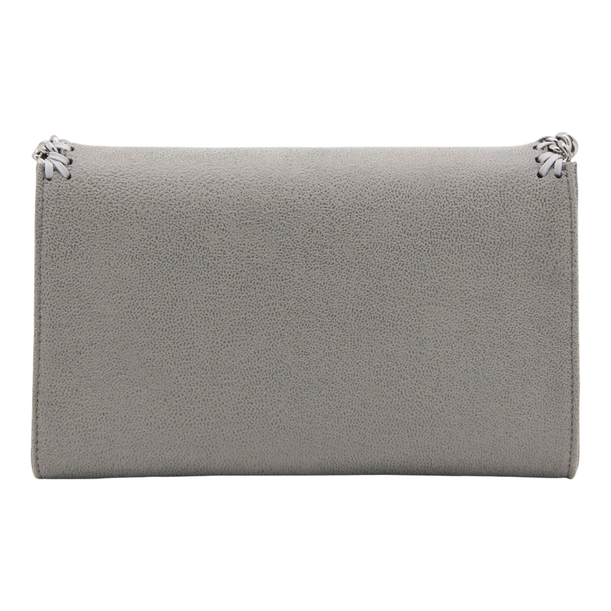 Textured Grey Rectangular Bag with Whipstitch Details