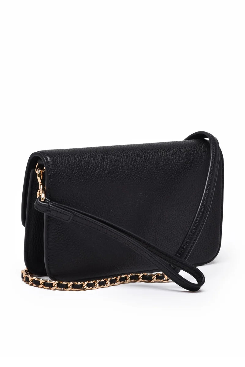 Britten Chain Wallet Shoulder Bag - Black