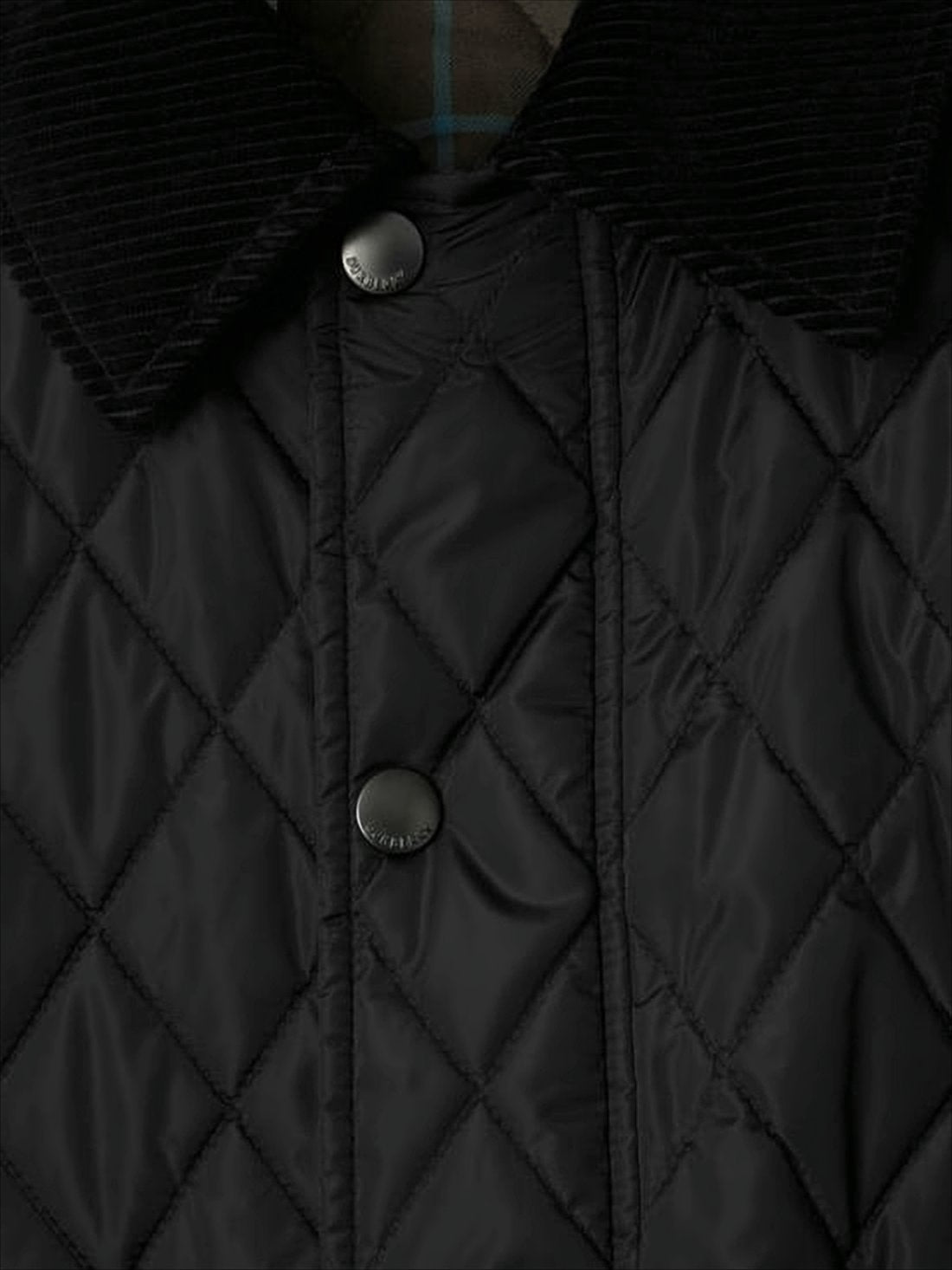Quilted Black Jacket with Classic Collar