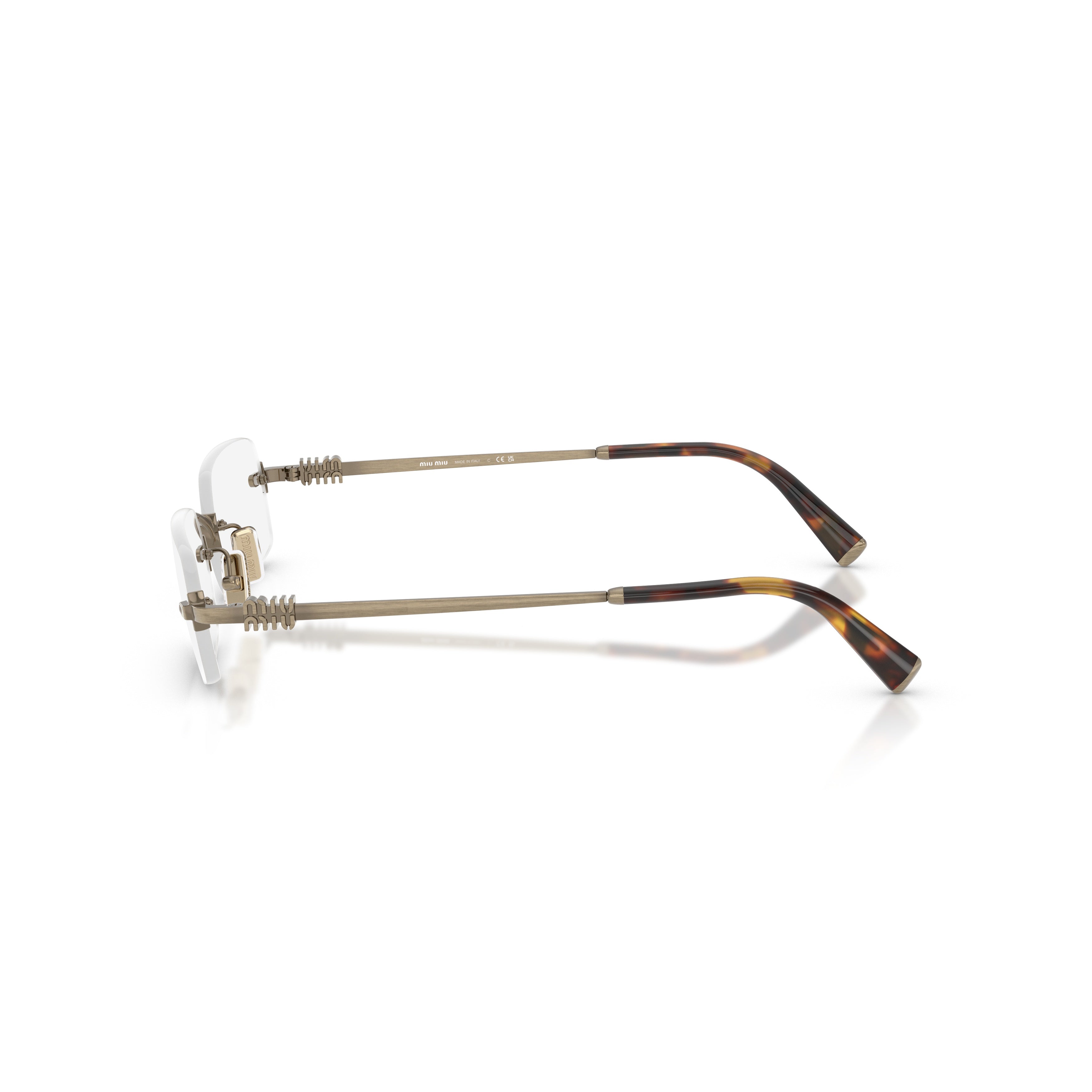 0mu 50yv Rimless Rectangular Eyeglasses
