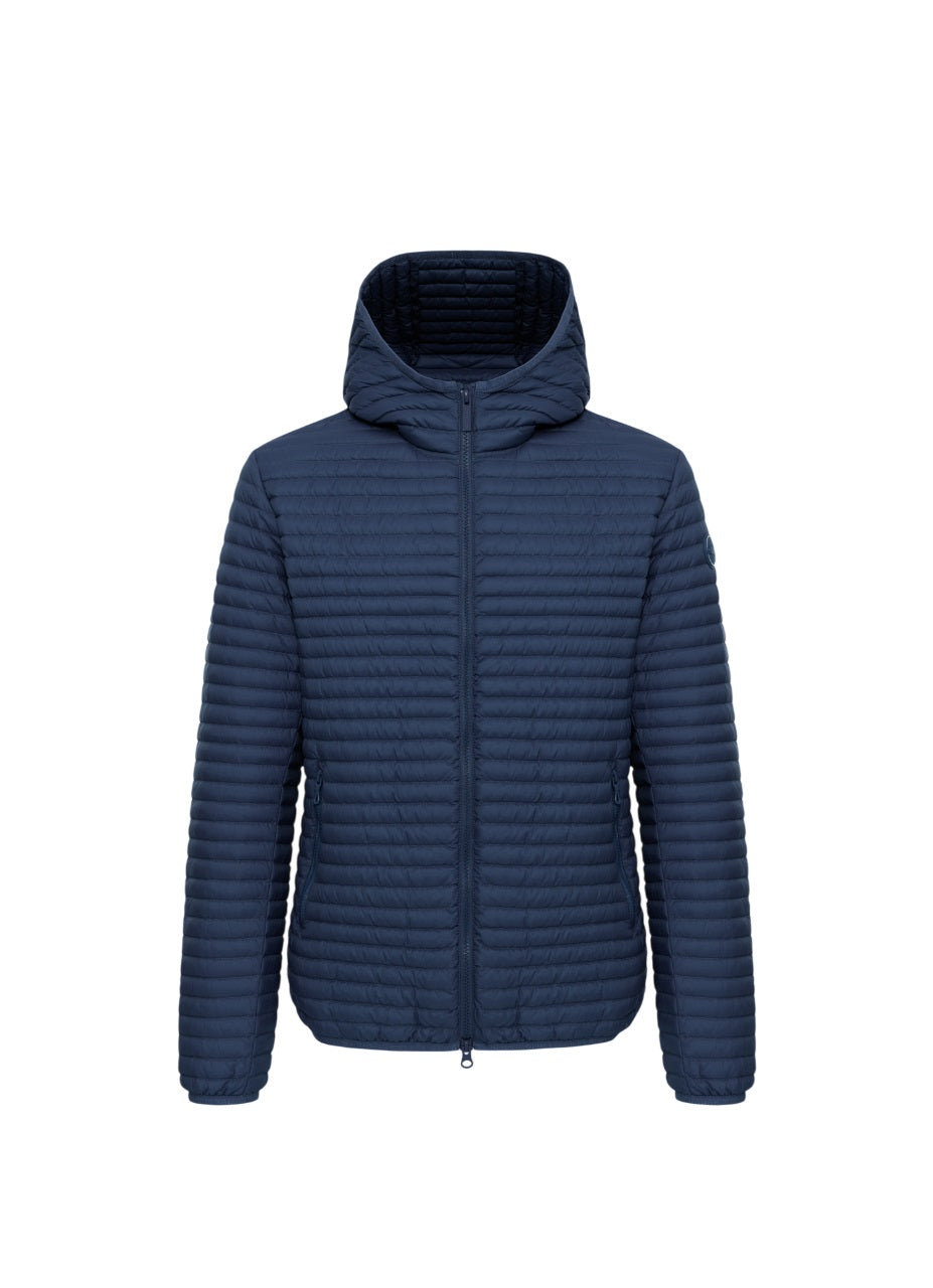 Blue Slim Fit Down Jacket