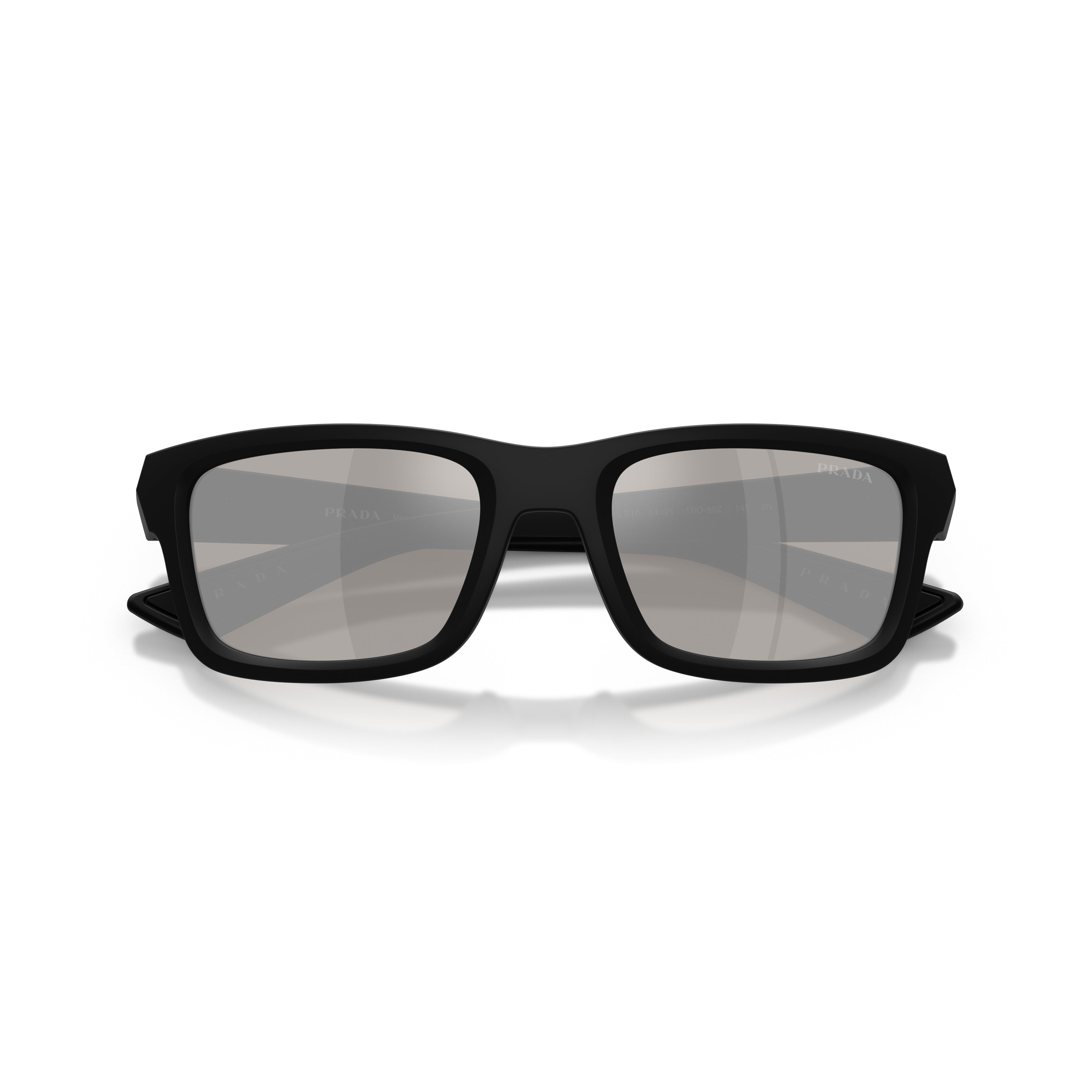 0ps B10s Matte Black Rectangular Sunglasses