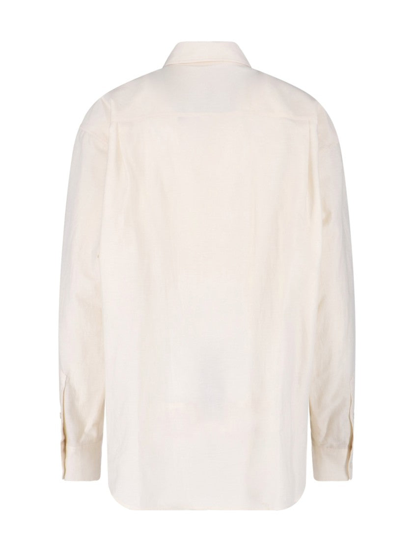 Ruffle Shirt – Cream