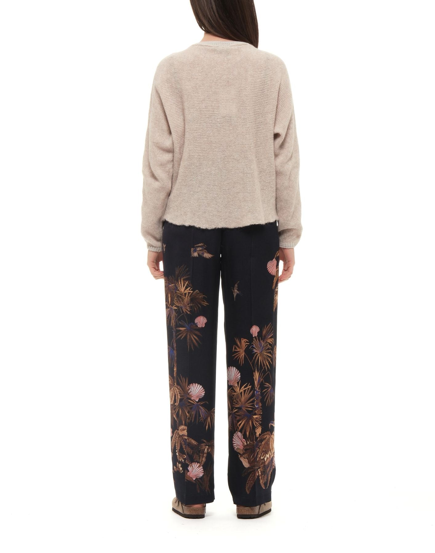 Monochrome Wool And Cashmere Pullover