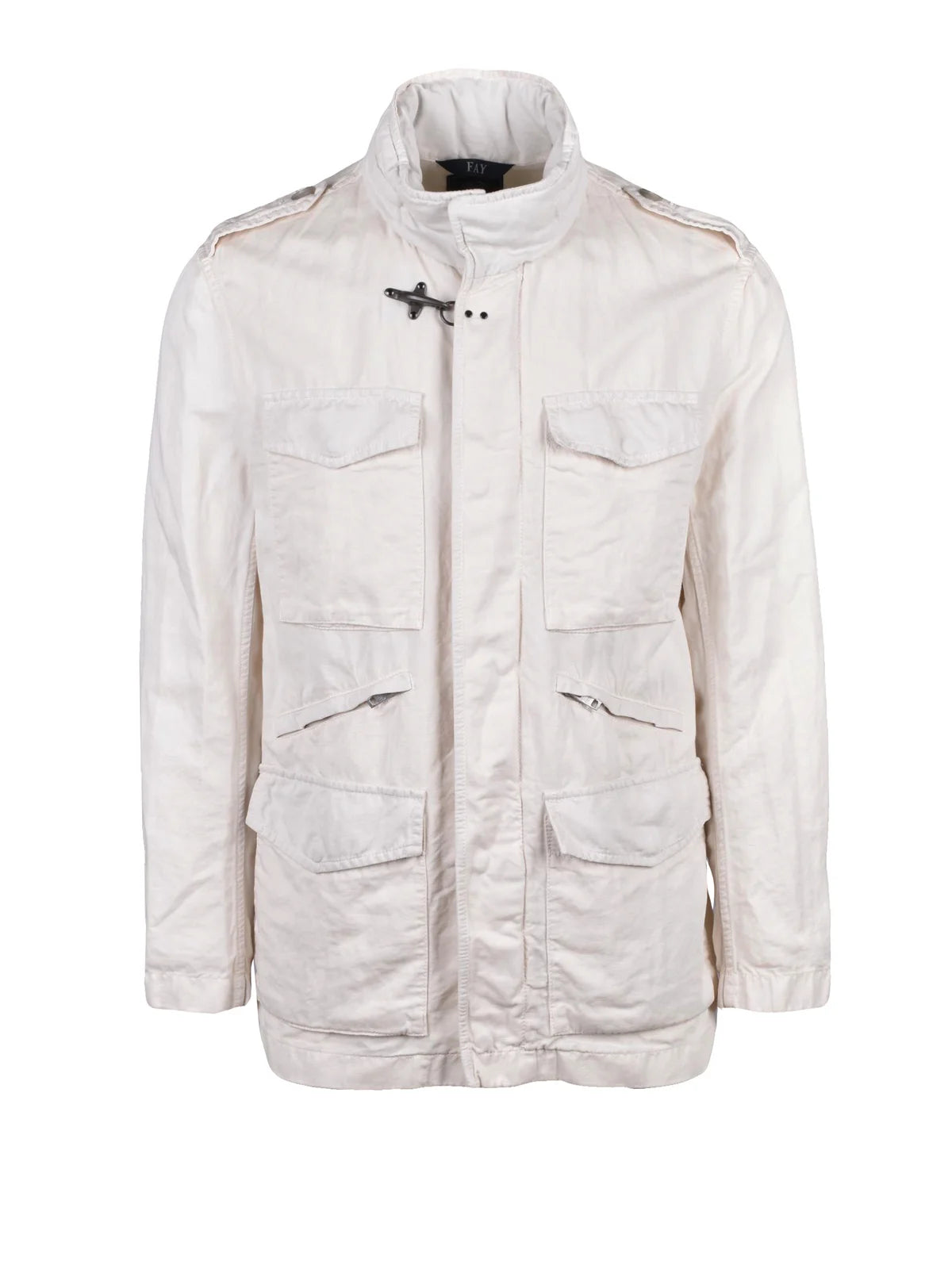 Cream Cotton Linen Saharan Jacket