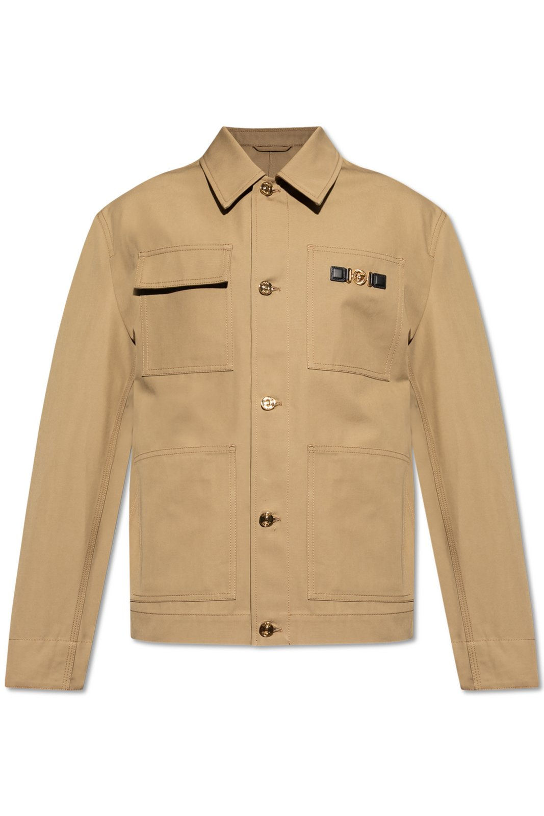 Structured Cotton Jacket with Classic Collar