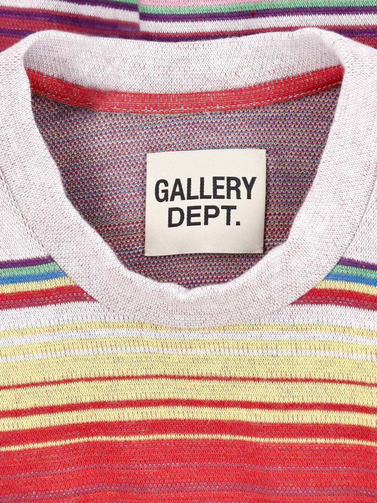 Multicolored Striped Knitwear With Crew Neckline