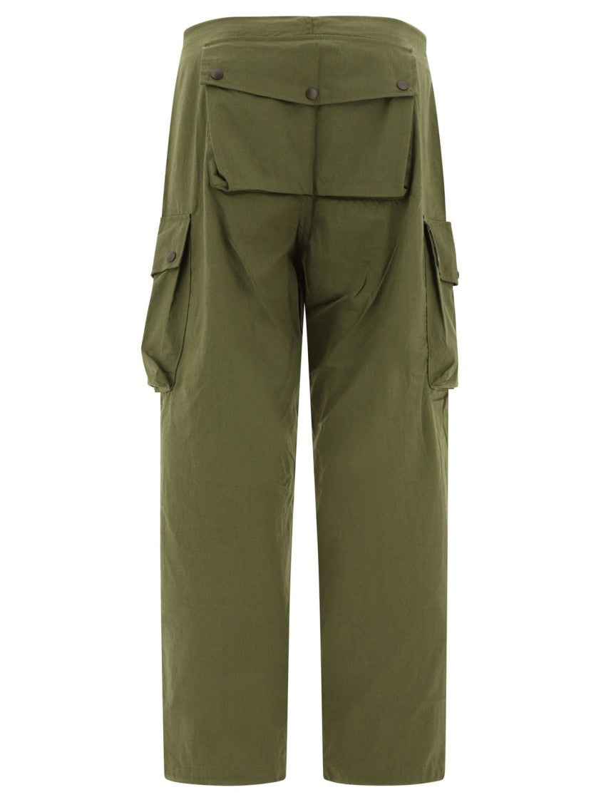 Utilitarian Straight-Leg Pants With Multiple Flap Pockets