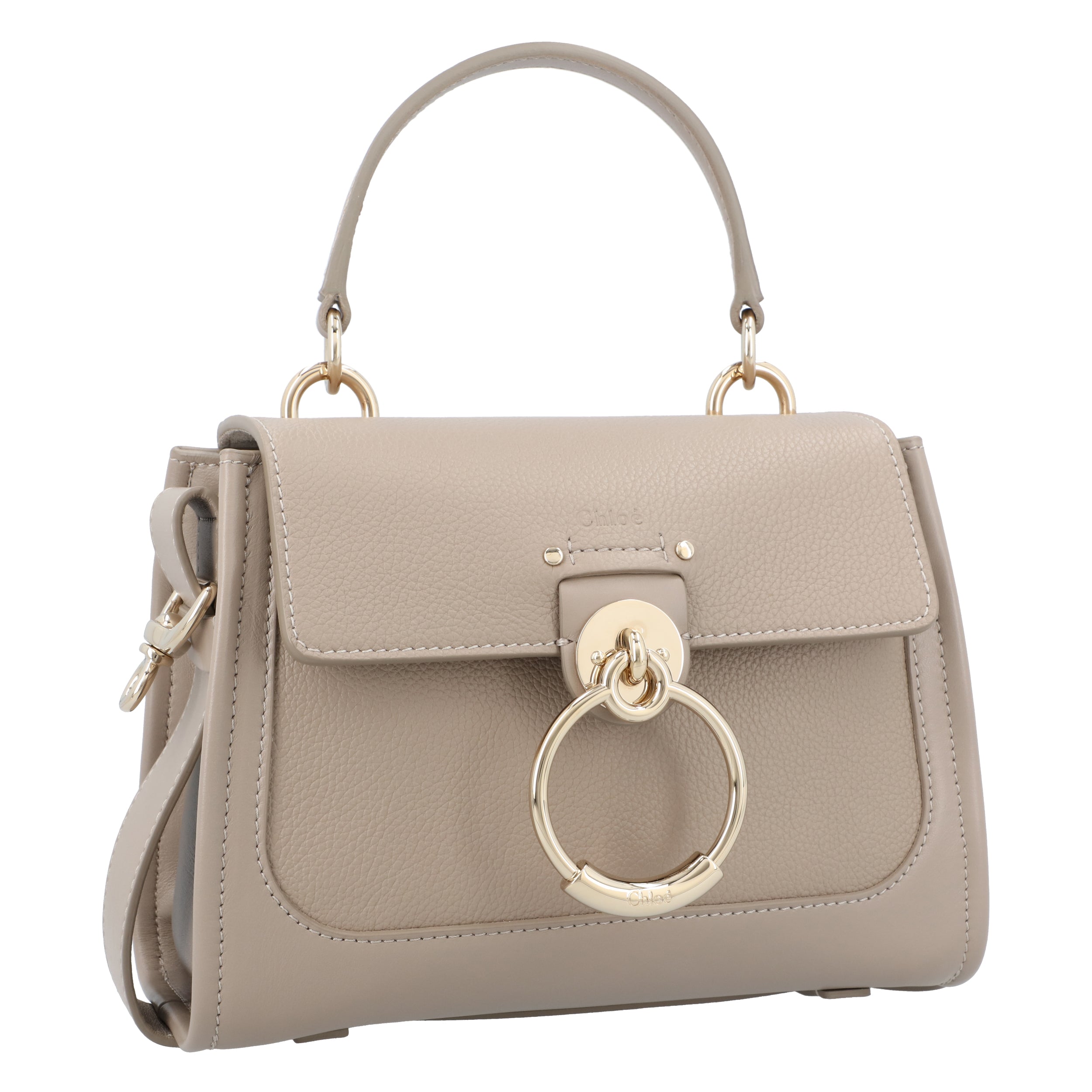 Mini Tess Day Bag In Grained & Soft Leather