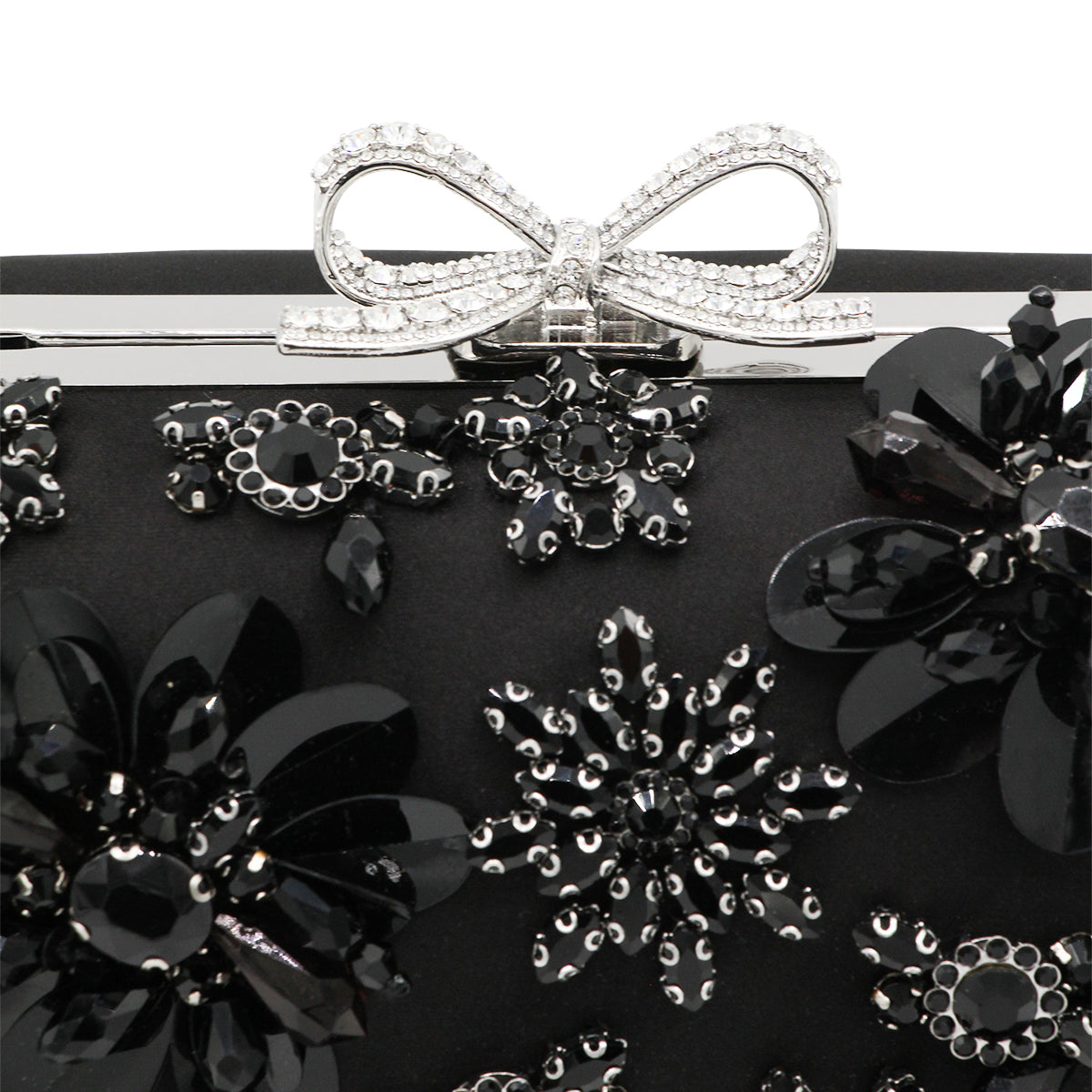 Black Embellished Clutch
