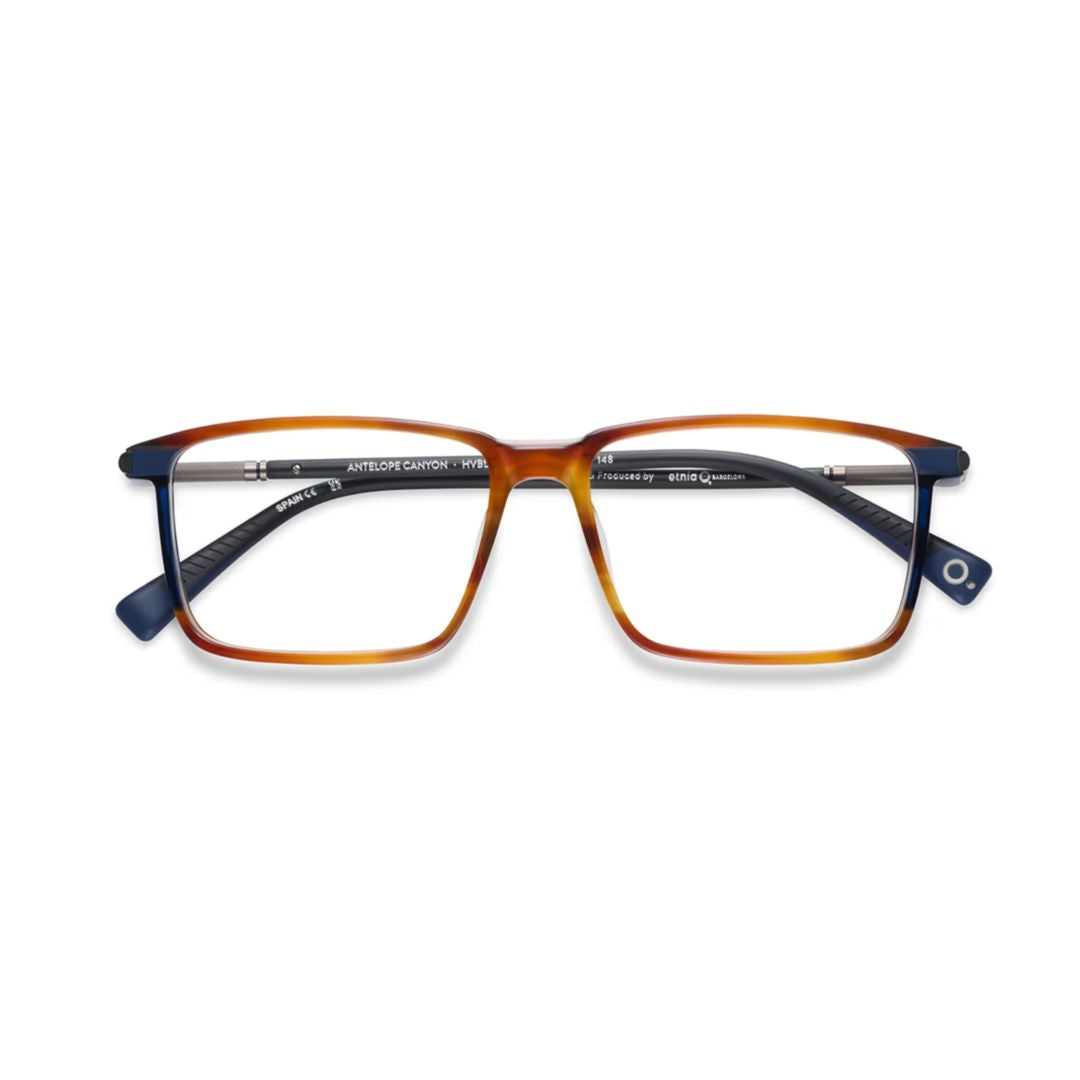 Antelope Canyon Gradient Acetate Rectangle Eyeglasses with Sleek Metal Arms