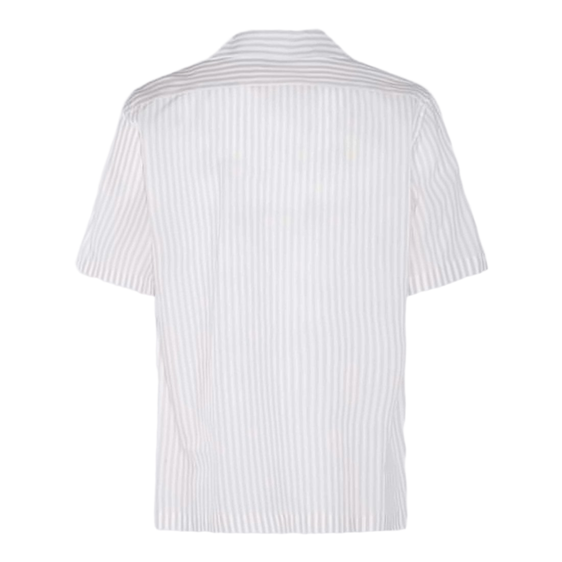 Vertical Striped Short-Sleeve Lardini Shirt