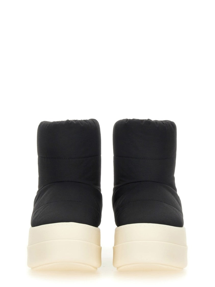 Quilted Black Padded Boots
