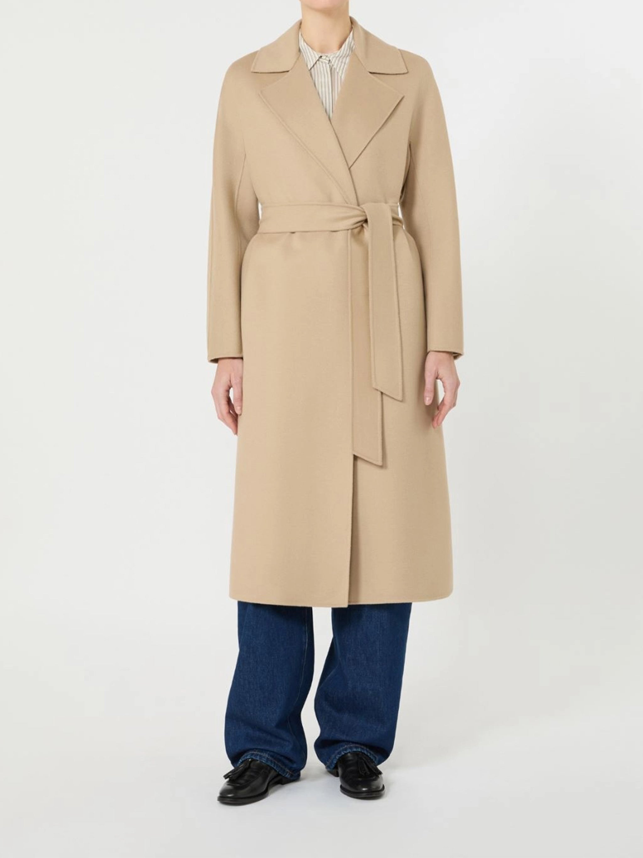 Cles Belted Waist Long Coat