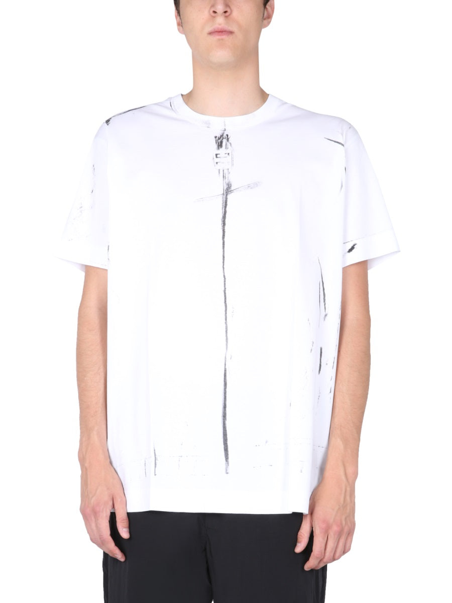 Artistic Trompe-L'Œil Effect Oversize T-Shirt