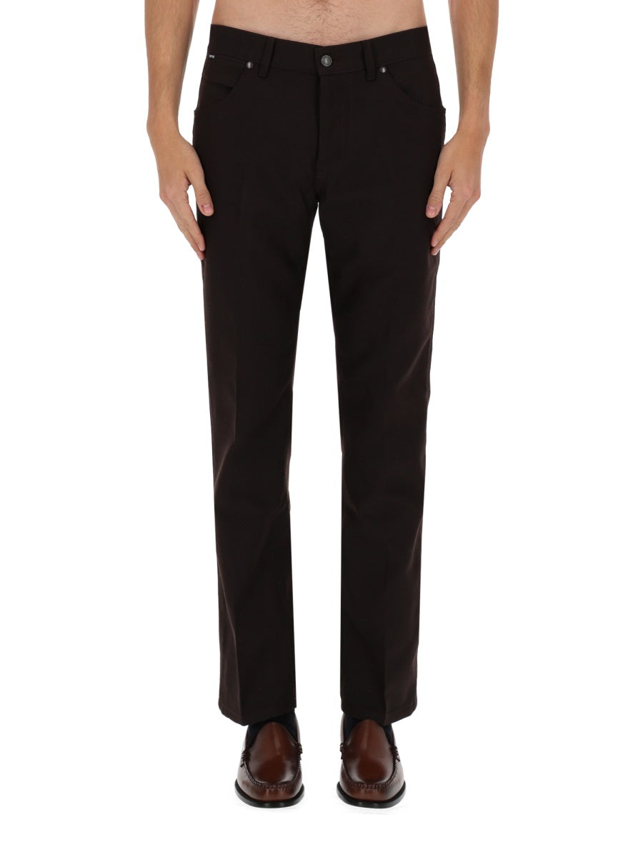 Straight-Leg Casual Pants With Five-Pocket Styling