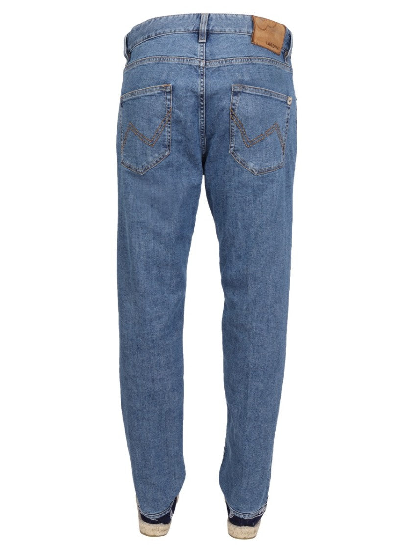 Medium Blue Five-Pocket Jeans