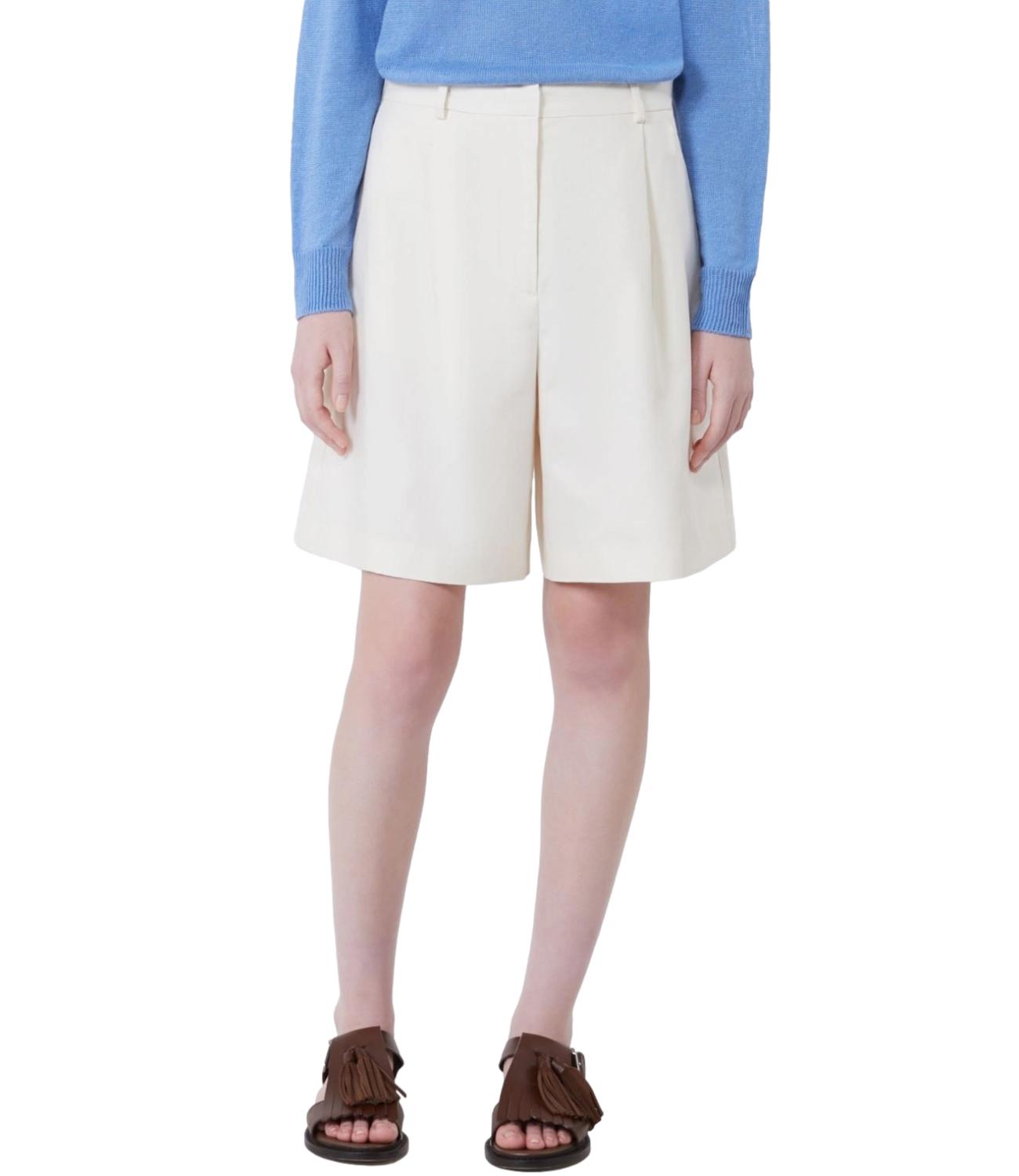 Ecru Wkdecuba Cotton Linen Shorts