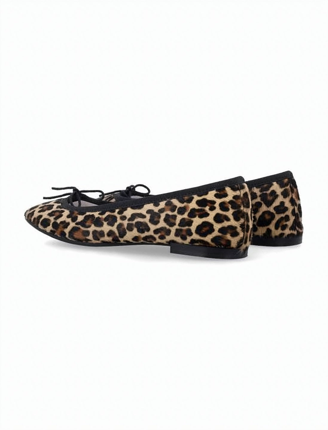 Glossy Patent Leather Flats with Bow Detail