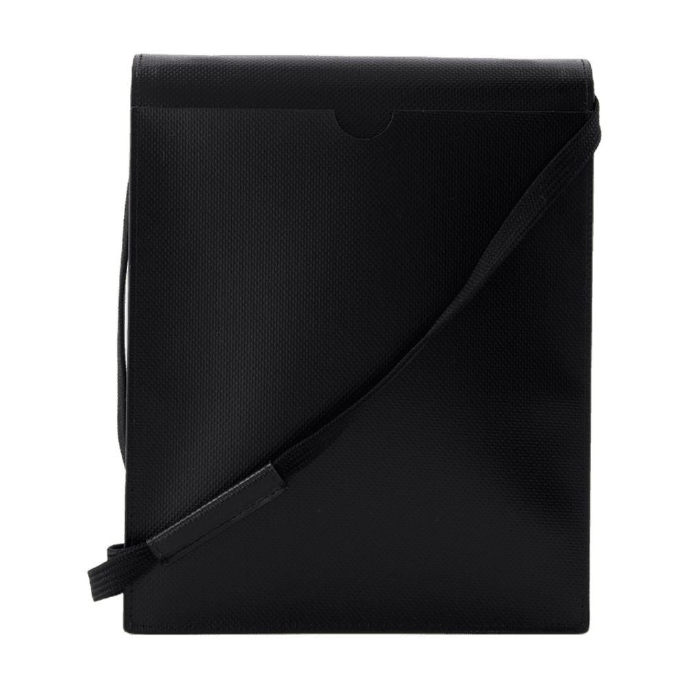 Pouch On Strap Crossbody - Synthetic - Black